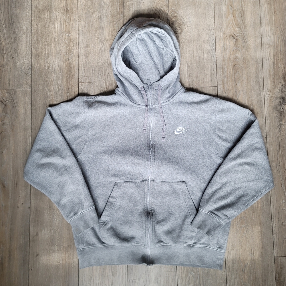 Nike Gray Zip-Up Hoodie